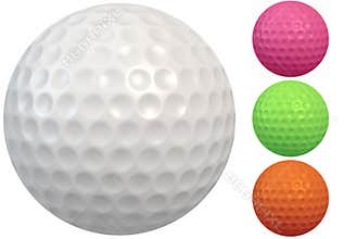 Golf Ball with Round Dimples