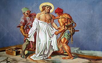 10th Stations of the Cross, Jesus is stripped of His garments