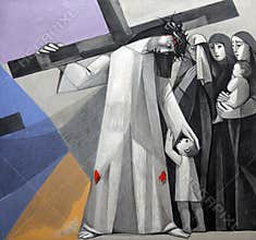 8th Stations of the Cross, Jesus meets the daughters of Jerusalem