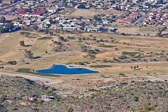 Desert golf course
