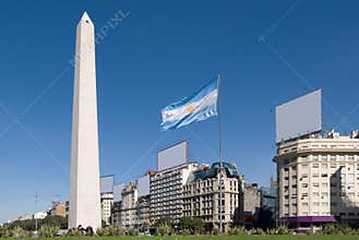 9 de Julio Avenue and The Obelisk, Buenos Aires