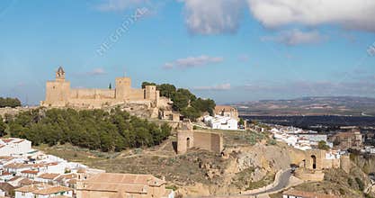 Static time lapse cityscape of Antequera