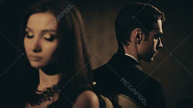 Offended at each other couple