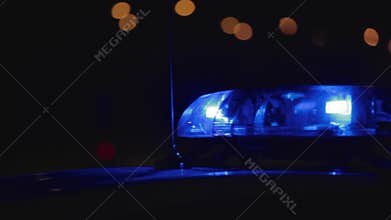 Emergency Lights Of Police Car
