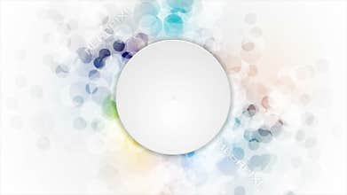 Abstract colorful grunge circles video animation