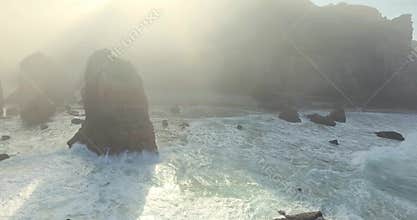 Epic Cliffs and Ocean Waves View