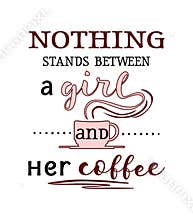 Coffee saying calligraphy