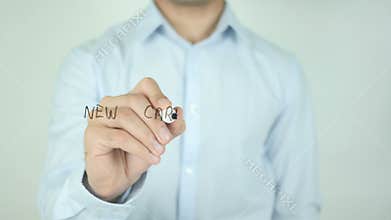 New Career Ahead, Writing On Transparent Screen