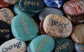 Blessing Stones, Hope, Courage, Happiness