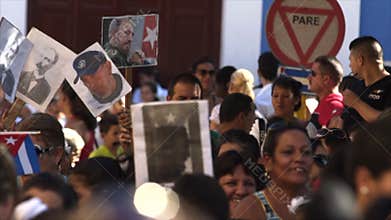 Political meeting in cuba