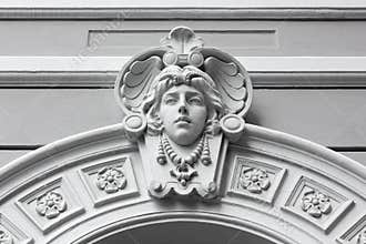 Art Nouveau Marble Sculpture in Trieste