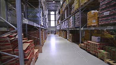 Going through warehouse