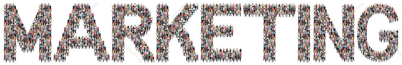 Marketing advertising business strategy multi ethnic group of pe