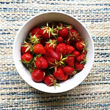 Bowl of strawberries