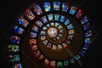 Spiral Stained Glass