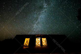 Night sky in Poland