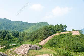 Wandu Mountain City in Ji'an, Jilin, China. It is part of UNESCO World Heritage Site.