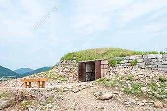 King Gwanggaeto Tomb (King Haotai Tomb) in Ji'an, Jilin, China. It is part of UNESCO World Heritage Site.