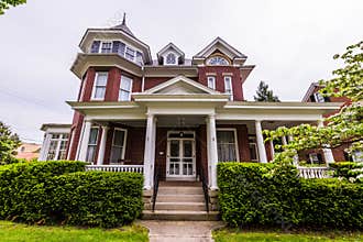 Homes on Third Street in Downtown Historic Federick, Maryland