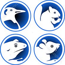 Animal icon set