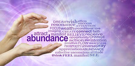 Attract Abundance Word Cloud