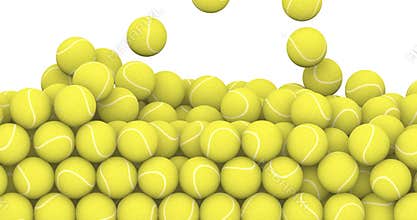 Falling tennis balls
