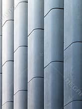 Modern concrete wall