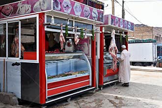 Butcher`s shop Morocco