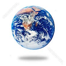 Planet Earth isolated on white