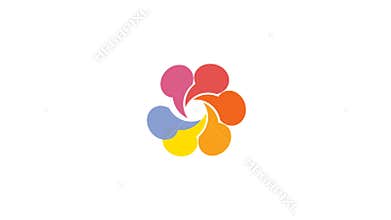 Creative abstract footage logo design template.Motion graphic.HD