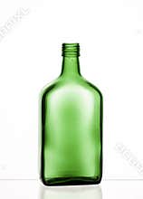 Green glass bottle