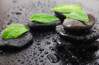 Zen stone wellness concept