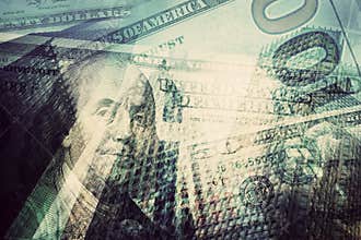 Money, finance, business concept abstract background