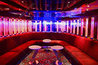 Red VIP club interior