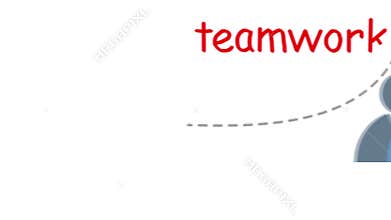 Motivation concept. Animation on white board.