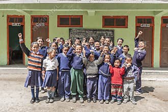 School children in India