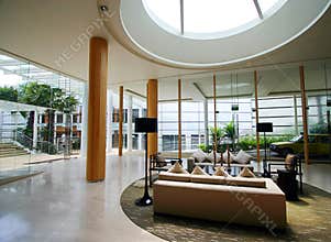 Modern resort interior