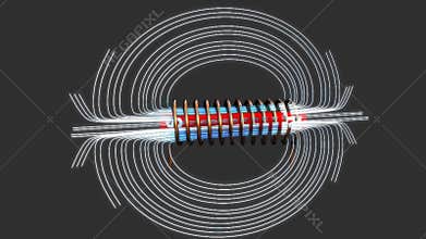 Magnetic lines of force