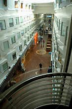 Main hall of large cruise ship