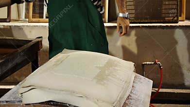 Historic method of paper making