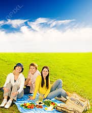 Friends at picnic