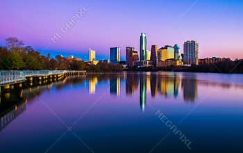 Fine Arts Cityscape Austin Texas Skyline 2015 wide