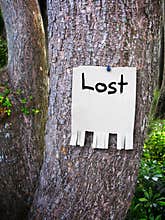 Lost sign