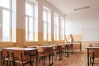 Empty classroom