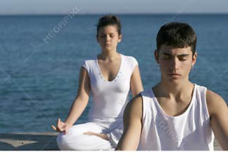 Yoga or meditation class
