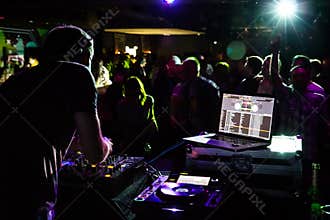 DJ Playing in a Club