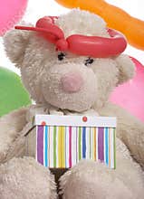 Teddy bear with gift box