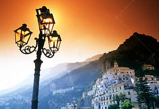 Town along Amalfi Coast