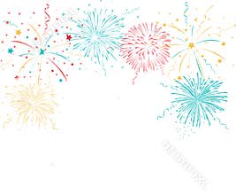 Colorful fireworks background