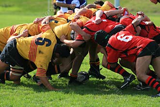 Rugby scrum